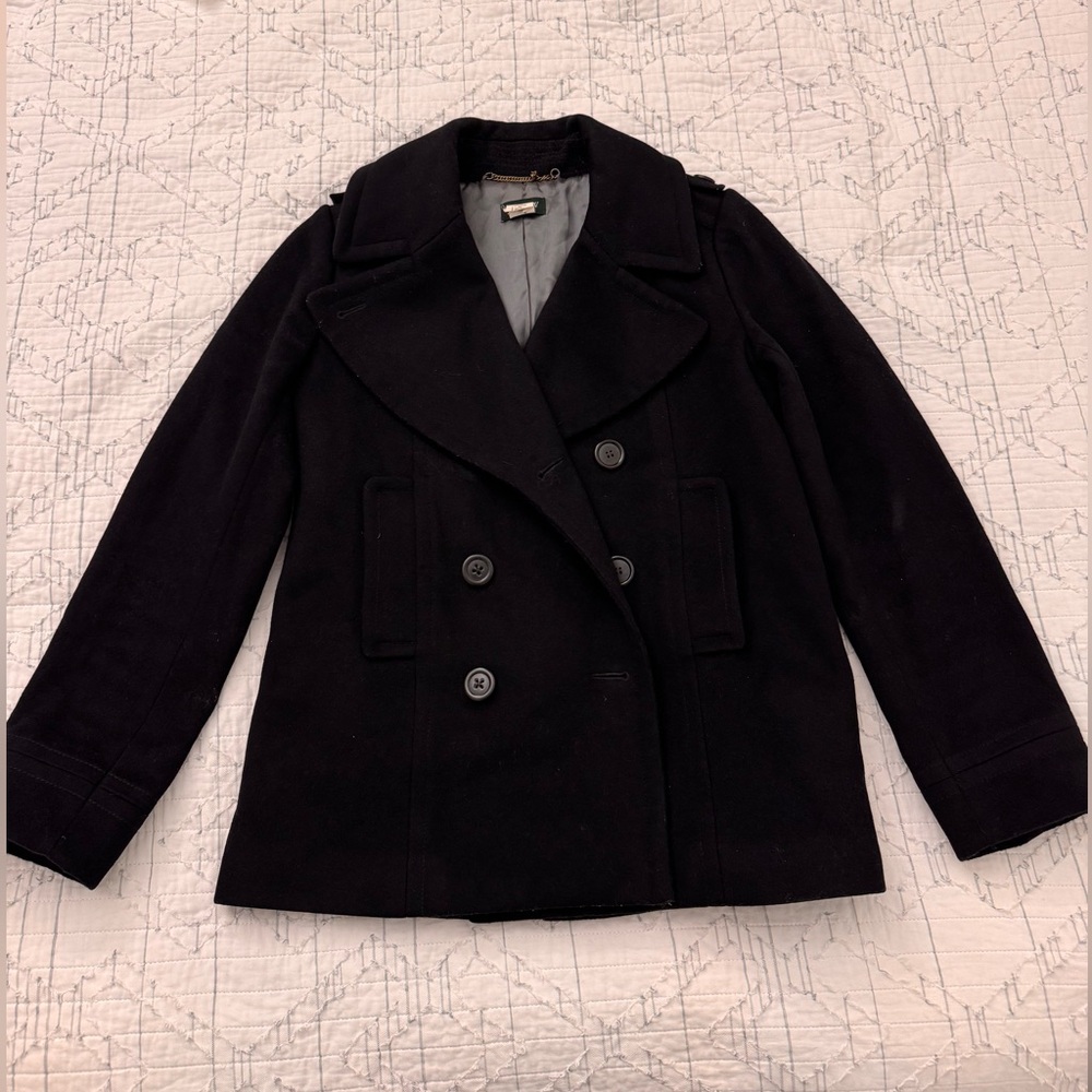 100% WOOL Peacoat - JCrew